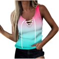 thumbnail image 1 of Camiseta sin mangas con estampado de moda para mujer, blusa con cuello en V, camisetas informales Pompotops lopia999884, 1 of 4