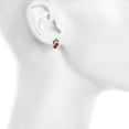 thumbnail image 3 of Lux Accessories Gold Tone Enamel Tropical Fruit Multi Earring Set (6pc), 3 of 6
