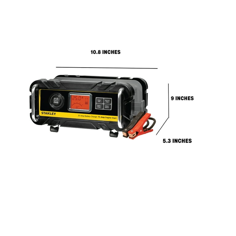 Black & Decker 25 Amp Battery Charger with 75 amp Engine Start 