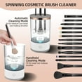 thumbnail image 1 of Brush Cosmetic Brush Cleaner - USB Powered Automatic Spinning Electric Makeup Brush Cleaner with Brush Clean Mat Fit for All Size Beauty Makeup Brush Gift for Female, 1 of 7