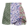 thumbnail image 4 of Faldas de Verano para las Mujeres Impresión Hoja Plisado Tenis Atlético Elástico Pantalones Cortos, Falso Dos Piezas Pantalones Falda para Diario, 4 of 6