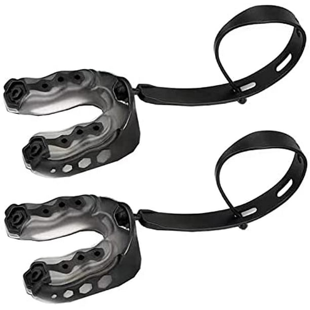 2 Pack Soft Mouth Guard with Strap, Professional Sports Mouthguard for