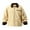 Khaki, variant on WREESH Mens Casual Canvas Cotton Military Lapel Jacket Lightweight Lapel Zip Up Jacket Trucker Jackets with Pockets Black