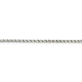 thumbnail image 2 of White Sterling Silver necklace Box chain Pendant 30 in 2.25 mm, 2 of 5