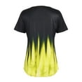 thumbnail image 5 of LilyLLL Womens Summer T-shirt Short Sleeve Criss Cross Printed Blouse Tee, 5 of 5