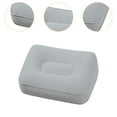 thumbnail image 6 of simhoa Inflatable Foot Pillow Foot Stool Soft Flocked Ergonomic Footrest under Desk Footrest for Train Sofa Home under Desk Sleeping Gray, 6 of 10