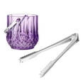 thumbnail image 4 of Beverage Chilling Tub Party Beverage Bin Drink Chiller and Tongs with Handle Acrylic Storage Tub Ice Bucket for Bottle Cocktail Parties Violet Round, 4 of 8