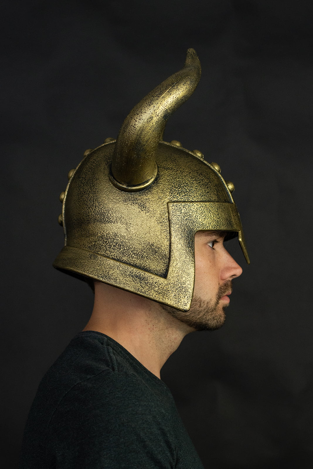 Brass Medieval Viking Barbarian CORINTHIAN Helmet steel horns for cosplays N21 