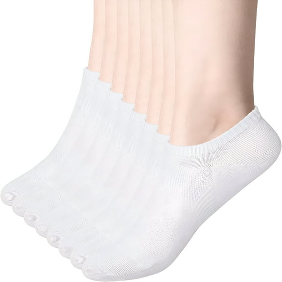 TELOLY No Show Socks Womens Non Slip Low Cut Liner Socks for Women, 4 to 12 Pairs