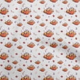 thumbnail image 1 of oneOone Rayon White Fabric Harvest Quilting Supplies Print Sewing Fabric By The Yard 56 Inch Wide, 1 of 4