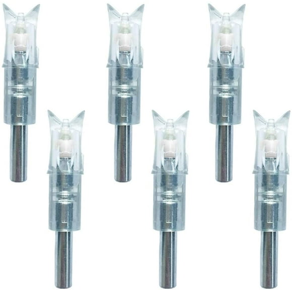 6-Pack Lighted Nocking for 7.62mm Diameter Crossbow Bolts, Colorful