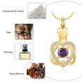 thumbnail image 5 of Flower Cremation Jewelry for Ashes Holder Necklace Urn Neckless Lockets for Pet Ashes for Memorial Dog Cat Family, 5 of 6