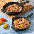 thumbnail image 4 of Spice by Tia Mowry Savory Saffron 2 Piece (8" & 10") Pre-Seasoned Cast Iron Skillet Set, 4 of 7