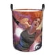 thumbnail image 1 of Cesto circular Becky Lynch, cesto para ropa plegable impermeable con asas, organizador ligero para guardar ropa de juguete para el hogar, dormitorio, sala de estar, baño, dormitorio pequeño, 1 of 8