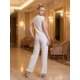 thumbnail image 3 of Conjunto 2 Piezas Elegante, Chaleco con Botones y Pantalón de Pierna Amplia, Look Sofisticado para Mujer, 3 of 5