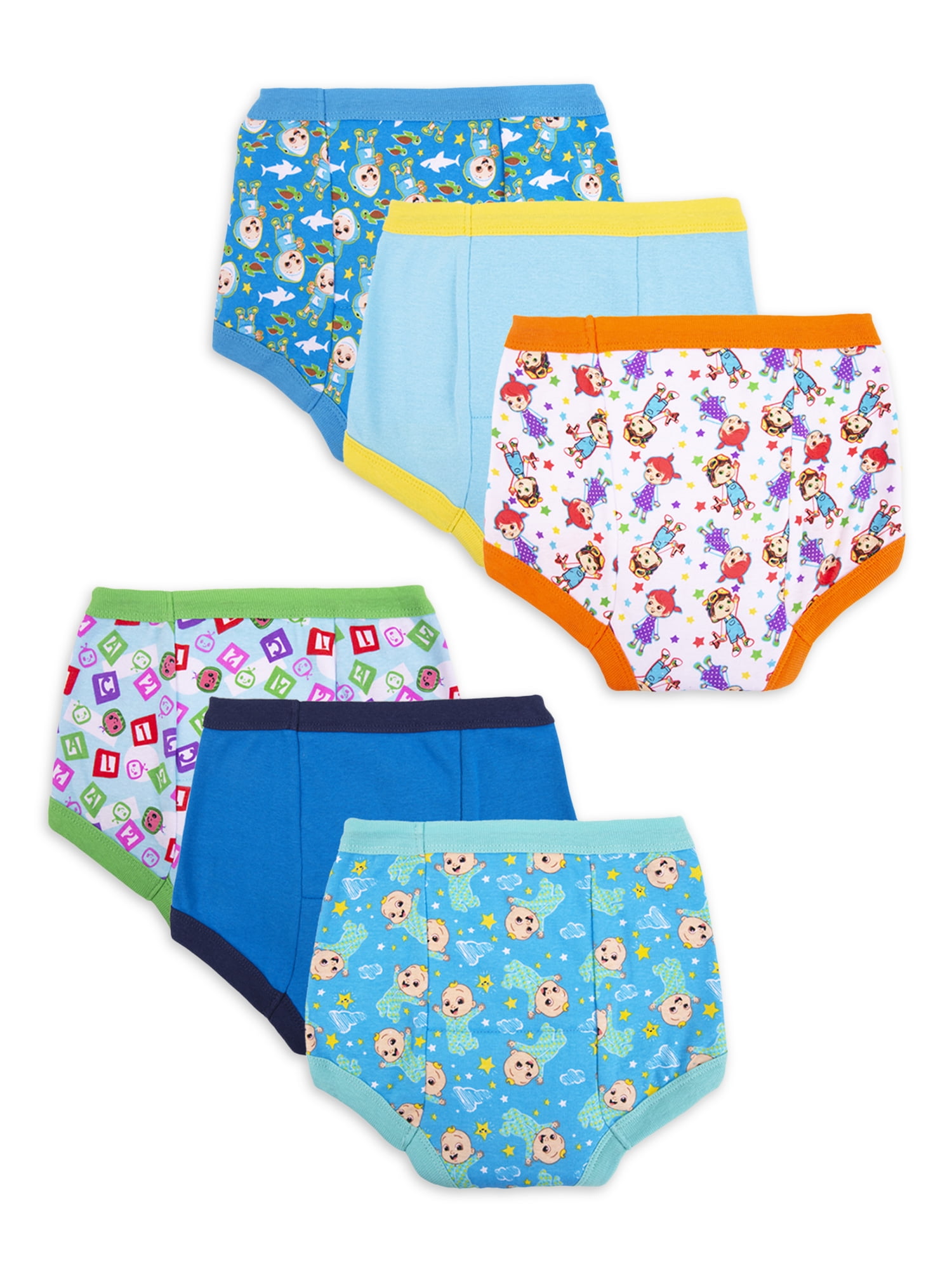 Nickelodeon Cocomelon Toddler Boys Underwear Briefs Sz 4T (6 pack) 