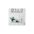 thumbnail image 4 of HomeStock Coastal Cool White Mesh Cylindrical Steel Table Lamp with Lattice Cut-Out Design, Industrial Style for Modern and Contemporary Spaces, 4 of 6