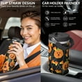 thumbnail image 6 of Witchy Halloween Tumbler 30oz with Lid and Straw, Leakproof Insulated Skull Bat Cup, Travel Coffee Mug with Handle for Spooky Fall Party Decor Gifts, 6 of 7
