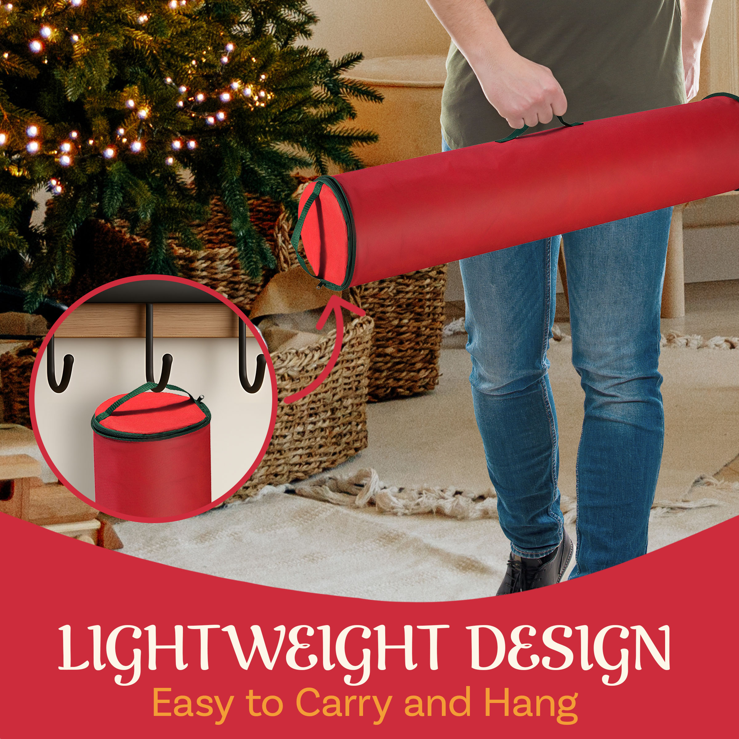 Elf Stor Wrapping Paper Storage Bag 2-Pack - 40 Inch photo 3