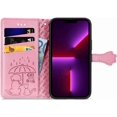 thumbnail image 4 of for iPhone 13 Pro Max (6.7 Inch) Cartoon Cute Wallet Case,Cat Dog Style Flip Phone Cover with ID Card Holder PU Leather Cases for iPhone 13 Pro Max MG Pink, 4 of 14