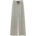 thumbnail image 2 of Womens Striped Wide Leg Pants High Waist Drawstring Casual Vacation Lounge Trousers White Free Size, 2 of 5