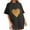 Dark Gray, variant on IROINNID Womens Short Sleeve Summer Beach Printed Casual Top Pullover T-shirt Under 10$