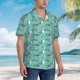 thumbnail image 3 of Balery Great White Shark Camisas hawaianas de manga corta para hombre, camisas playeras de corte holgado, camisas de vacaciones con botones,Medium, 3 of 7