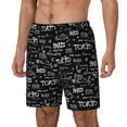 thumbnail image 2 of Balery Travel The World Mens Swim Trunks Swim Shorts for Men Quick Dry Inseam Beach Shorts with Compression Liner Pocket-Large, 2 of 9