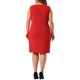 thumbnail image 3 of Vestido de tubo sin mangas para mujer de tallas grandes Agnes Orinda, con cuello barco, vestido casual recto de lápiz para trabajo 3X rojo, 3 of 6