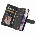 thumbnail image 4 of Galaxy S21 Wallet Case, Dteck Soft Leather Zipper Wallet Case Magnetic Buckle Horizontal Flip Cover with 5 Card Slots/Photo Pocks for Samsung Galaxy S21, Black, 4 of 6