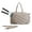 Khaki, variant on Modern Athletic Bag For Women Men Padded Racket Storage Quick Access Side Pockets Adjustable Shoulder Strap