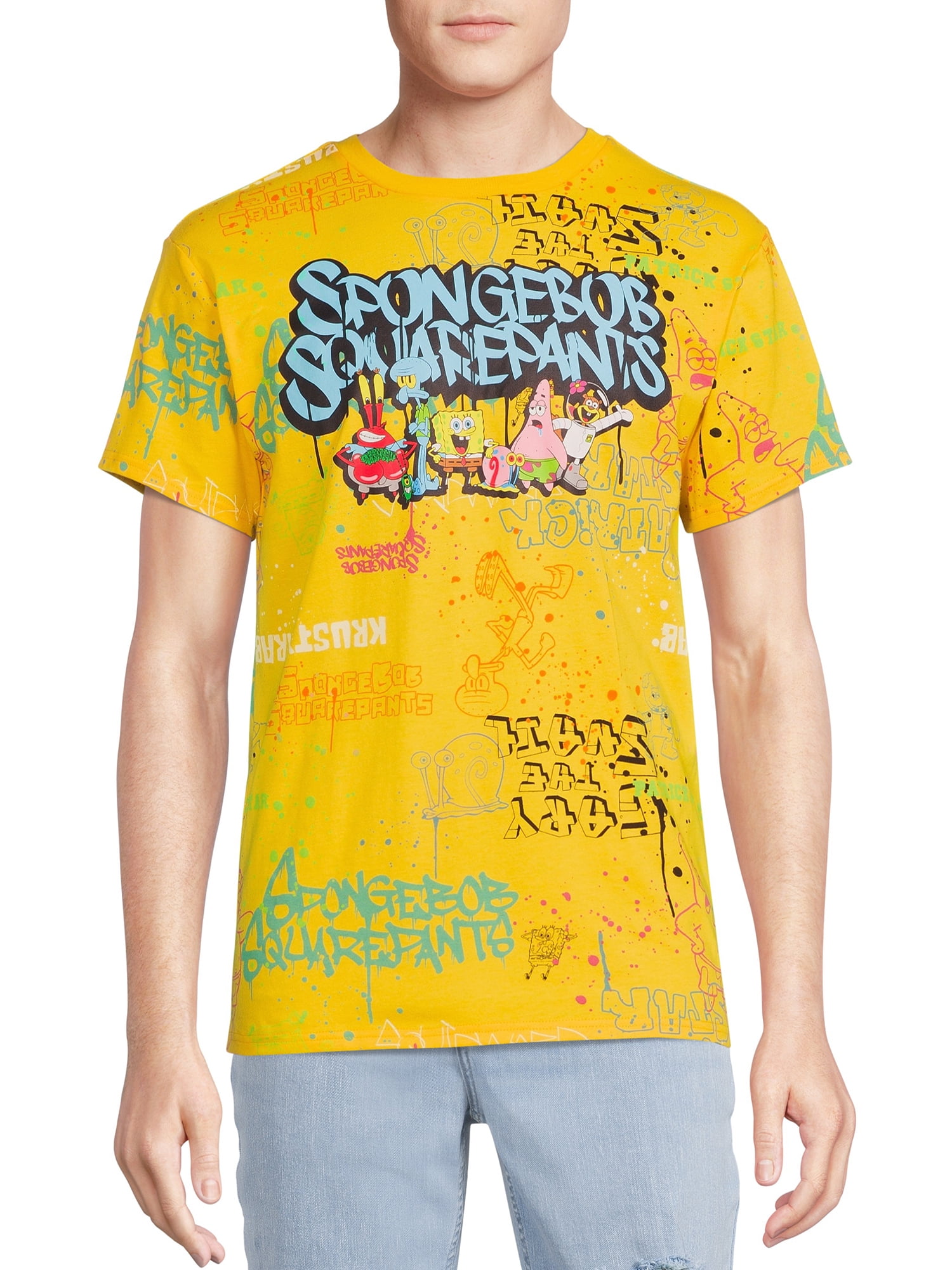 NEW Boys Sponge Bob T Shirt Top Sz 12 Mos Patrick Surfing Nickelodeon Spongebob 