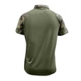 thumbnail image 3 of Homeyce Mens 4th Of July Polo Shirts 250th America Anniversary Usa Flag Print Polo Shirts Short Sleeve Independence Day Vintage Polo Tshirt Collared Button Patriotic Outfit,Green L, 3 of 3