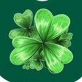 thumbnail image 4 of Inktastic Painted Clover Patch Shamrocks for St. Patricks Day Boys or Girls Baby Bib, 4 of 4