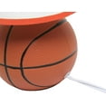 thumbnail image 2 of Simple Designs LT2120-BSK 10.7" SportsLite Mini Basketball Table Lamp for Kids Room, Mancave, Orange, 2 of 9