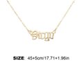 thumbnail image 4 of Sonducket Collar de amistad con letras en inglés, colgante de cadena de joyería Ins para amante, amigo, Festival, regalos de cumpleaños, oro Virgo Type3 NO3 Sonducket AP009331-04, 4 of 6