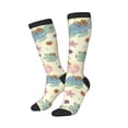 thumbnail image 2 of Fotbe Turtle Crab Sea Horse print Women's Men's Novelty Crew Socks Cotton Socks Knee High Socks for Walking,Running,Nurses,Pregnancy, 2 of 8