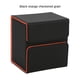 thumbnail image 2 of Caja de Almacenamiento Portátil de Juegos de Mesa, Protector de Tarjeta, Caja de Almacenamiento de Gran Capacidad Negro + Naranja, 2 of 8