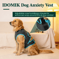 thumbnail image 4 of IDOMIK Dog Anxiety Vest, Adjustable Dog Calming Shirt for Fireworks, Travel & Separation Stress, Gray, XS, 4 of 10