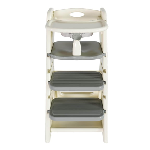 MONTARY Multi-Functional Growing Up High Chair, Grey White