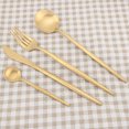 thumbnail image 3 of 304 Stainless Steel Spoon Fork Titanium Plating Tableware Western Cutlery, 3 of 8
