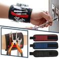 thumbnail image 3 of Multifunctional Magnetic Wristband For Tools Holder Adjustable Size Tool Belt Magnet Wrist For Screws Drill Bit And Nails Ideal For Woodworkers Electricians Builders Masons, 3 of 7