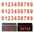 thumbnail image 1 of Números de buzón reflectantes Uxcell, 3 juegos de números de buzón rojos impermeables de 2 pulgadas para pegatinas de números exteriores para buzón, 1 of 6