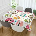 thumbnail image 5 of GZHJMY Owl Tablecloth, Rectangle Waterproof Washable Polyester Table Cover for Picnic Dinner Holiday Party Decor, 60 x 108 Inch, 5 of 7