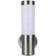 thumbnail image 1 of Aplique LED para exterior, aplique impermeable, aplique para porche, aplique, aplique para exterior de acero inoxidable, 9W (equivalente a 100W) regulable 500 lúmenes, (luz cálida de un solo cabezal) ER, 1 of 5