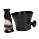 thumbnail image 1 of Juego de brochas de afeitar, taza de afeitar, cuenco de afeitar portátil profesional de fácil espuma Negro, 1 of 9