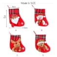 thumbnail image 5 of 12 Pack Christmas Stockings,6.3" Christmas Holiday Stockings with Snowman Santa Reindeer Bear Christmas Stockings Set Gift, 5 of 7