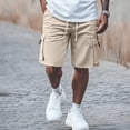 thumbnail image 2 of uikmnh Mens Shorts Men's Casual Shorts for Everyday Wear Comfortable Cargo Design with Drawstring Closure Ideal for All Seasons and Perfectly Paired with T Shirts Size:6XL, 2 of 5