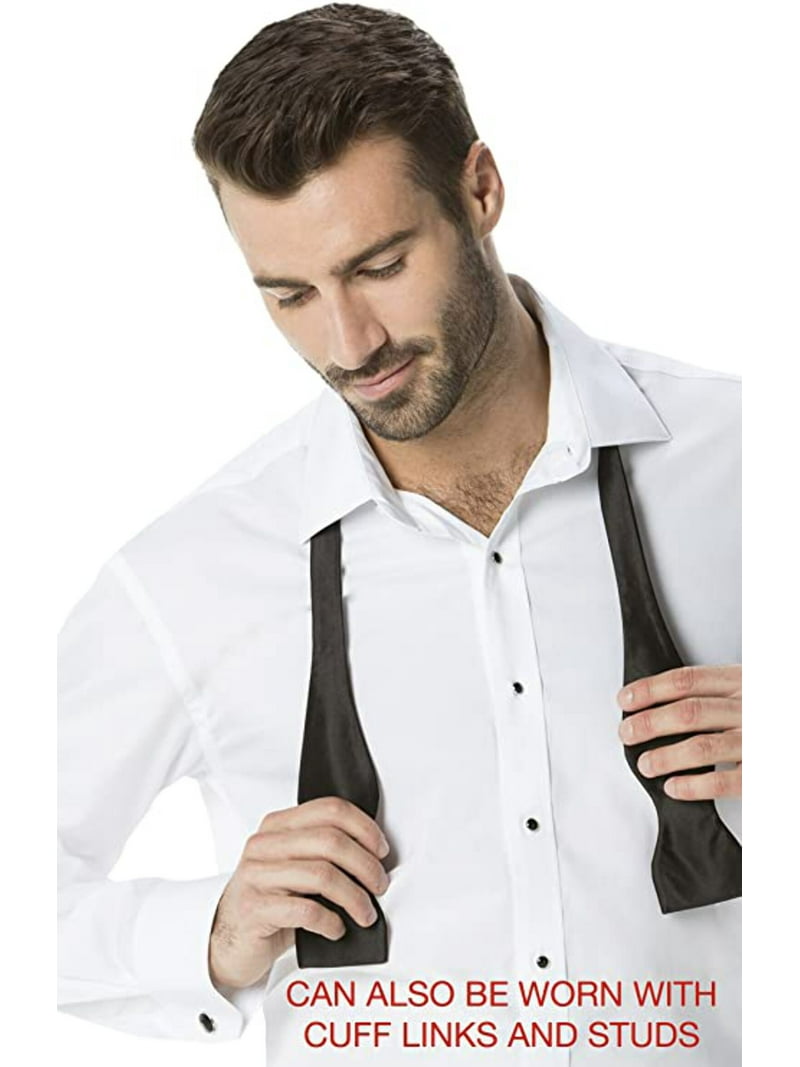 luxe microfiber dress shirt Luxe Microfiber® Men's Regular Fit Dress Shirt, Tuxedo Shirt