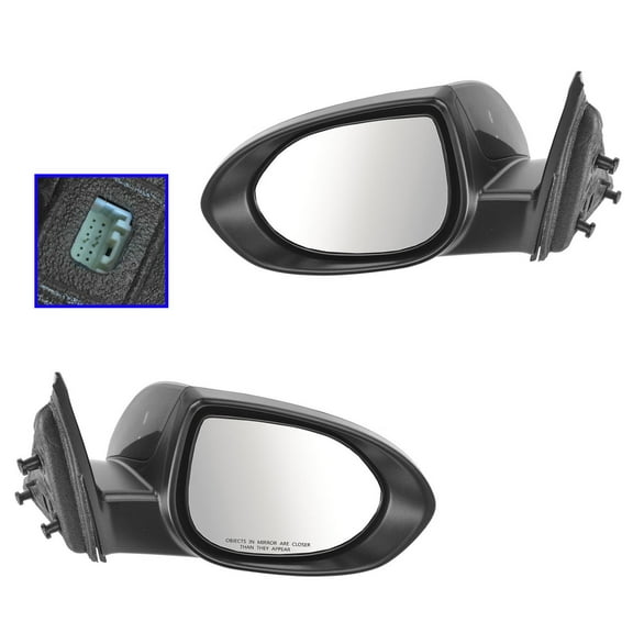 TRQ Mirror Power LH Left RH Right Pair Set for 09-13 Mazda 6 MRA04648